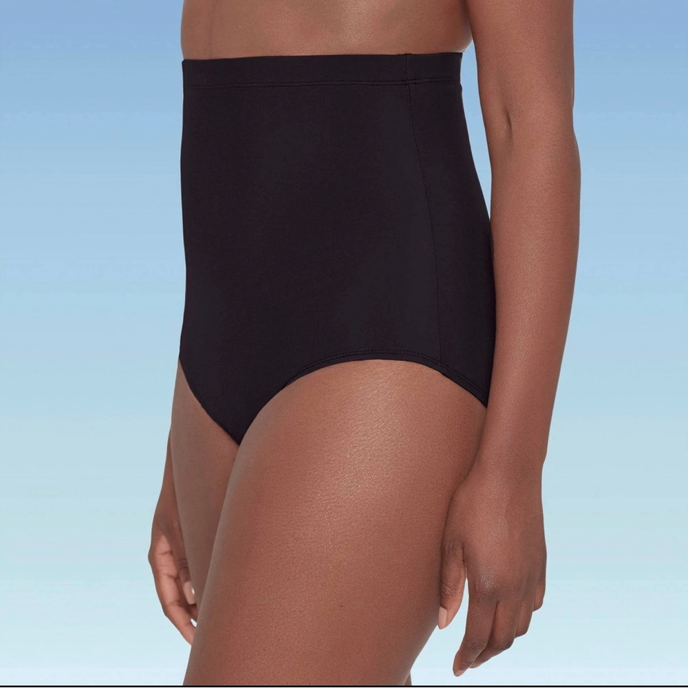 Solid High Waisted Bikini Bottom size 10 Magic Dreamsuit Miracle Brands s… - Picture 6 of 6